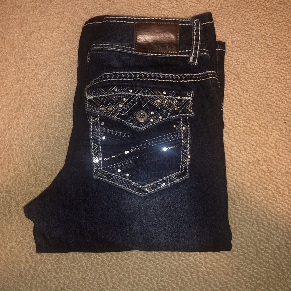 Sparkly flare jeans ✨
